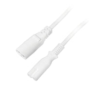 LogiLink 2m, IEC 60320-C8/IEC 60320-C7 Weiß C7-Koppler C8-Koppler
