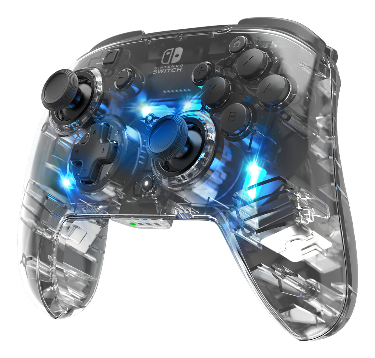 PDP Afterglow Schwarz, Transparent Gamepad Analog / Digital Nintendo Switch, Nintendo Switch Lite, Nintendo Switch OLED