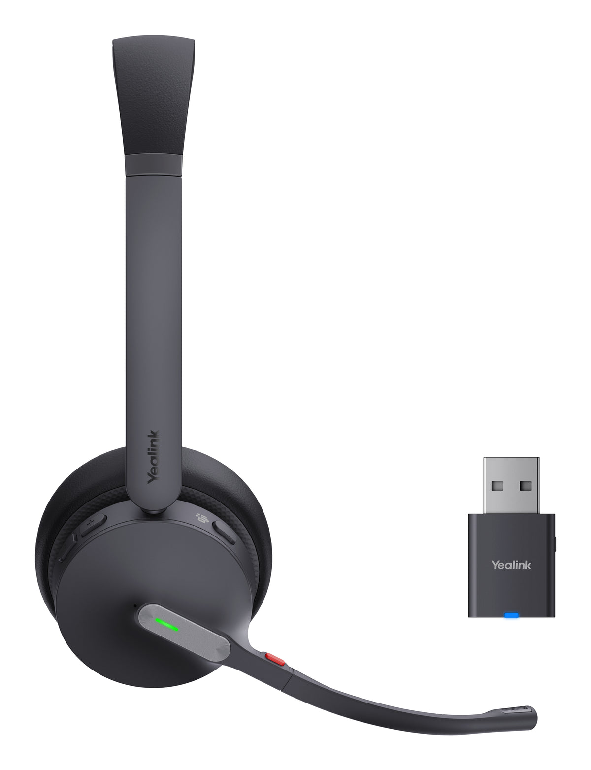 Yealink WH64 Hybrid Dual Teams Kopfhörer Kabellos Kopfband Büro/Callcenter Mikro-USB Bluetooth Schwarz