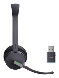 Yealink WH64 Hybrid Dual Teams Kopfhörer Kabellos Kopfband Büro/Callcenter Mikro-USB Bluetooth Schwarz