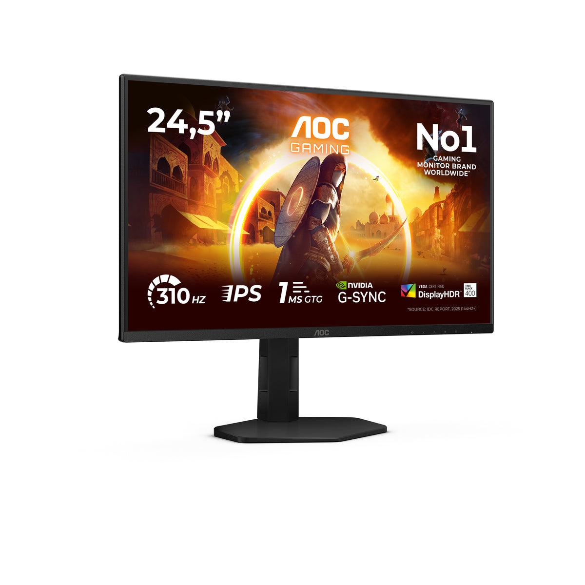 AOC G4 25G4SXU Computerbildschirm 62,2 cm (24.5") 1920 x 1080 Pixel Full HD LED Schwarz, Grau