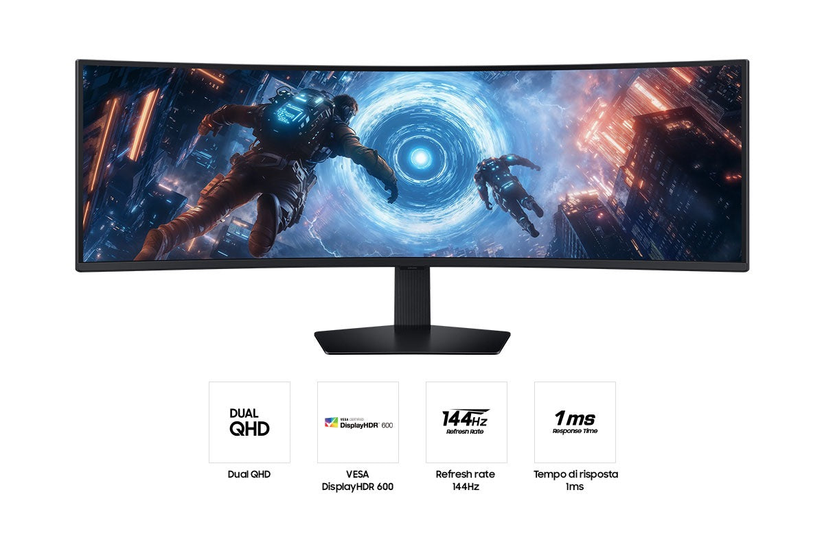 Samsung S49FG912EU Computerbildschirm 124,5 cm (49") 5120 x 1440 Pixel Dual QHD LCD Schwarz