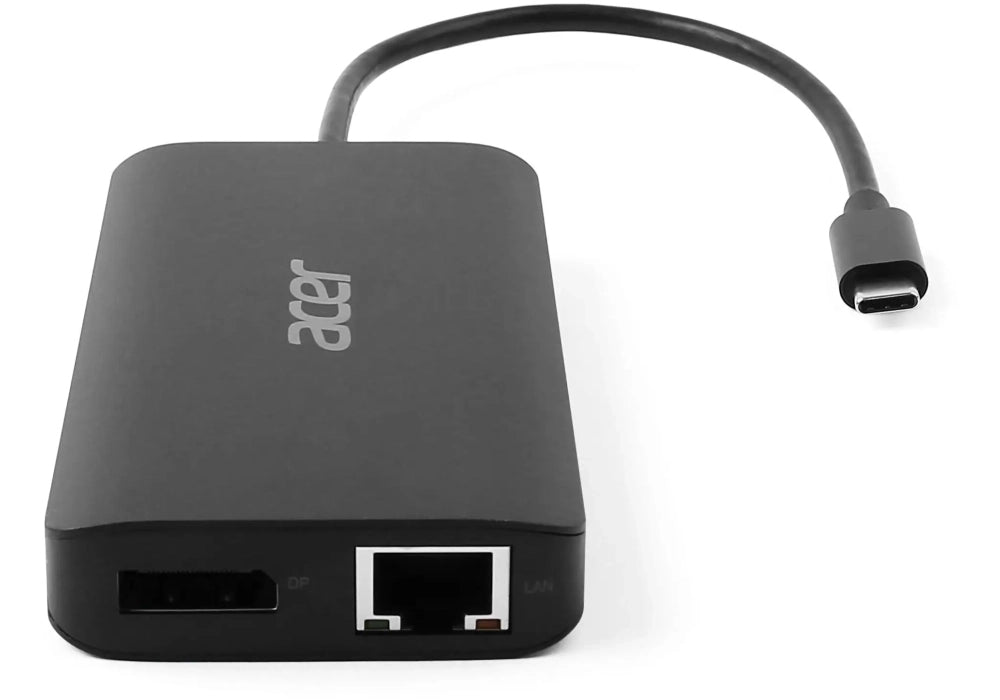Acer USB Type-C Dongle 12-in-1 Black Kabelgebunden USB 3.2 Gen 1 (3.1 Gen 1) Type-C Schwarz