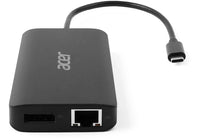 Acer USB Type-C Dongle 12-in-1 Black Kabelgebunden USB 3.2 Gen 1 (3.1 Gen 1) Type-C Schwarz