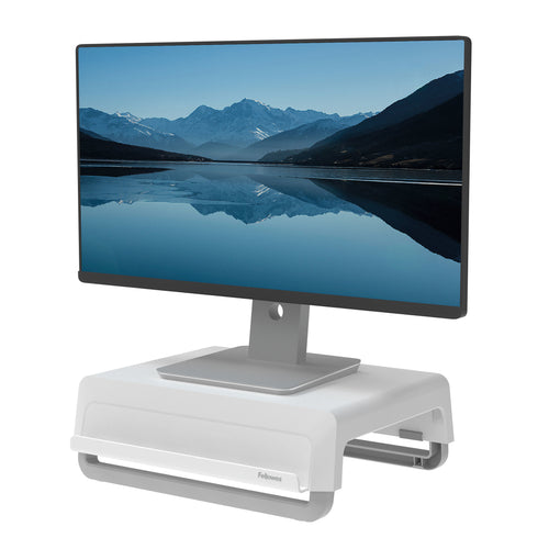 Fellowes 100016561 Flachbildschirm-Tischhalterung Tisch/Bank Grau, Weiß