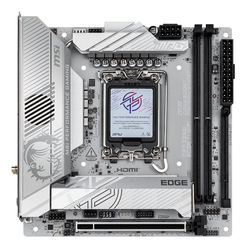 MSI MPG Z890I EDGE TI WIFI Motherboard Intel Z890 LGA 1851 (Socket V1) mini ITX