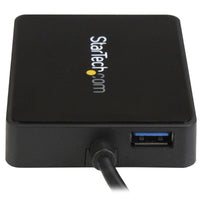 StarTech.com USB-C auf Dual Gigabit Ethernet Adapter mit USB 3.0 (Typ-A) Port - USB Typ-C Gigabit Netzwerk Adapter - USB-C Dual Port NIC/LAN Adapter - Schwarz - Für Laptops und Desktop Computer