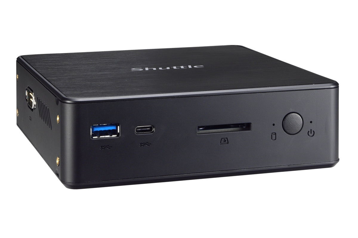 Shuttle XPC nano NC1010BA PC/Workstation Intel® Celeron® 4205U 4 GB DDR4-SDRAM 120 GB SSD Windows 10 Pro Mini PC Mini-PC Schwarz