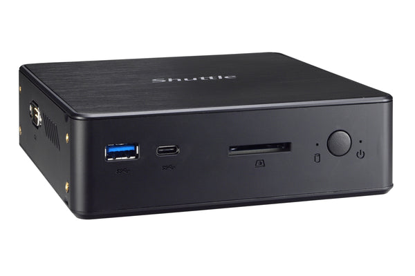 Shuttle XPC nano NC1010BA PC/Workstation Intel® Celeron® 4205U 4 GB DDR4-SDRAM 120 GB SSD Windows 10 Pro Mini PC Mini-PC Schwarz