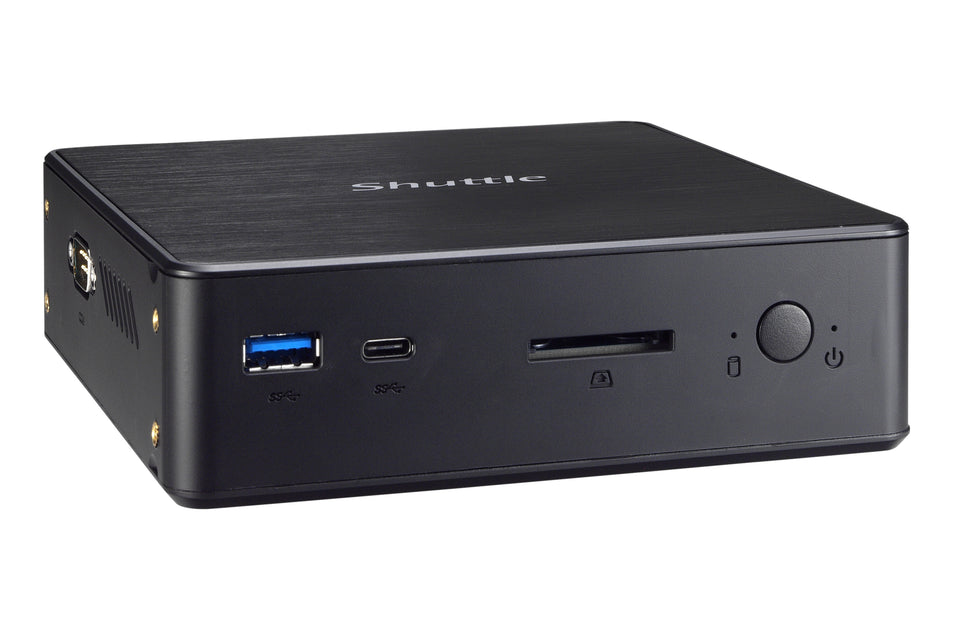 Shuttle XPC nano NC1010BA PC/Workstation Intel® Celeron® 4205U 4 GB DDR4-SDRAM 120 GB SSD Windows 10 Pro Mini PC Mini-PC Schwarz