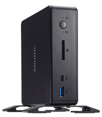 Shuttle XPC nano NC1010BA PC/Workstation Intel® Celeron® 4205U 4 GB DDR4-SDRAM 120 GB SSD Windows 10 Pro Mini PC Mini-PC Schwarz