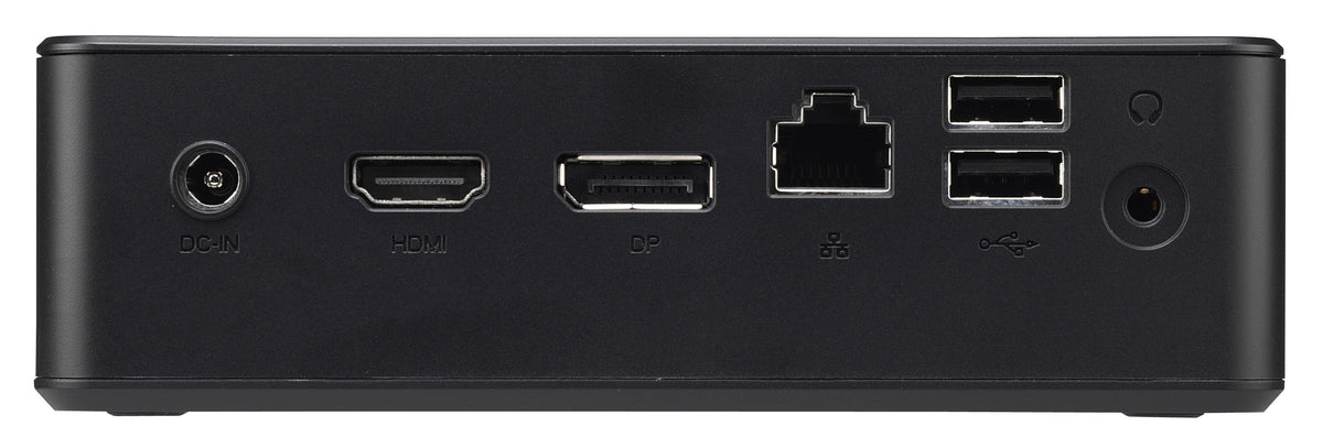 Shuttle Nano PC NC10U5 , Intel i5-8265U, 1x HDMI, 1x DP, 1x 2.5" bay, 1x M.2, 1x LAN, 1x COM, Wifi, 24/7 Dauerbetrieb, inkl. VESA & Stand