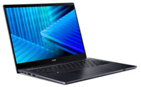 Acer TravelMate TMP414RN-55-TCO-75N6 Intel Core Ultra 7 255U Hybrid (2-in-1) 35,6 cm (14") Touchscreen WUXGA 16 GB DDR5-SDRAM 512 GB SSD Wi-Fi 7 (802.11be) Windows 11 Pro Blau