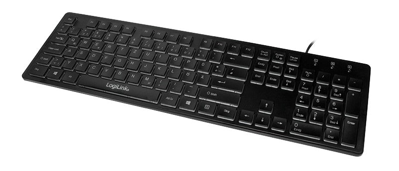 LogiLink ID0138 Tastatur Universal USB Deutsch Schwarz