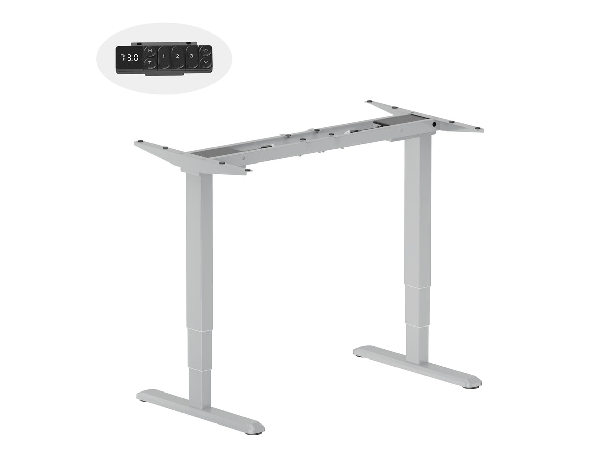 Equip ERGO Elektrisches Steh-Sitz-Schreibtischgestell, Grau