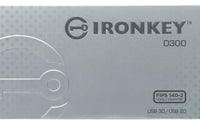 Kingston Technology IronKey IKD300 128GB USB-Stick USB Typ-A 3.2 Gen 1 (3.1 Gen 1) Schwarz