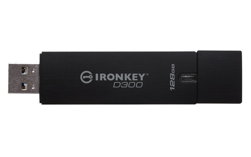 Kingston Technology IronKey IKD300 128GB USB-Stick USB Typ-A 3.2 Gen 1 (3.1 Gen 1) Schwarz