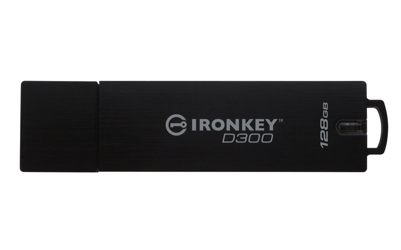 Kingston Technology IronKey IKD300 128GB USB-Stick USB Typ-A 3.2 Gen 1 (3.1 Gen 1) Schwarz