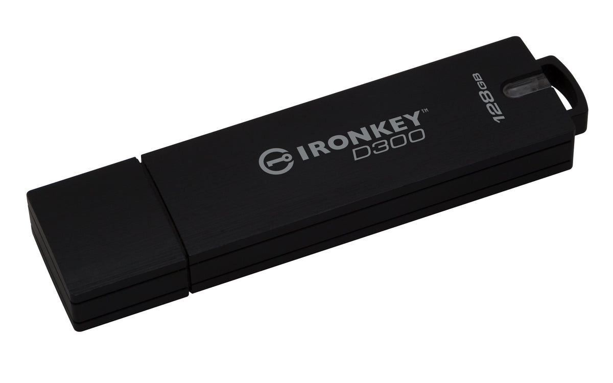 Kingston Technology IronKey IKD300 128GB USB Flash Drive USB Type-A 3.2 Gen 1 (3.1 Gen 1) Black