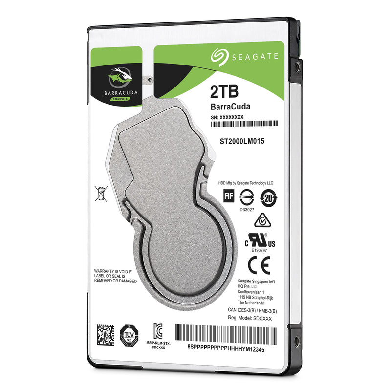 Seagate Barracuda 2.5" Interne Festplatte 2 TB 5400 RPM 128 MB 2.5" Serial ATA III