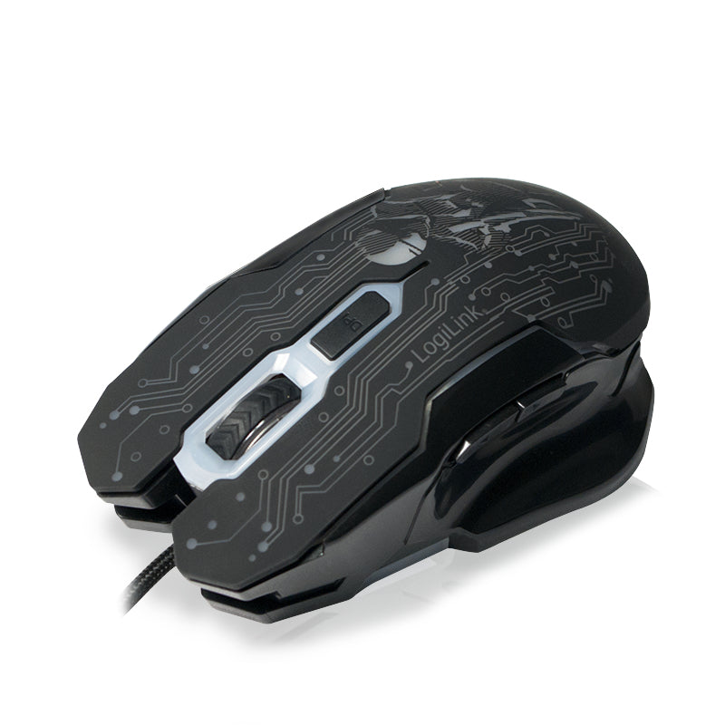 LogiLink ID0137 Maus Gaming Beidhändig USB Typ-A Optisch 2400 DPI