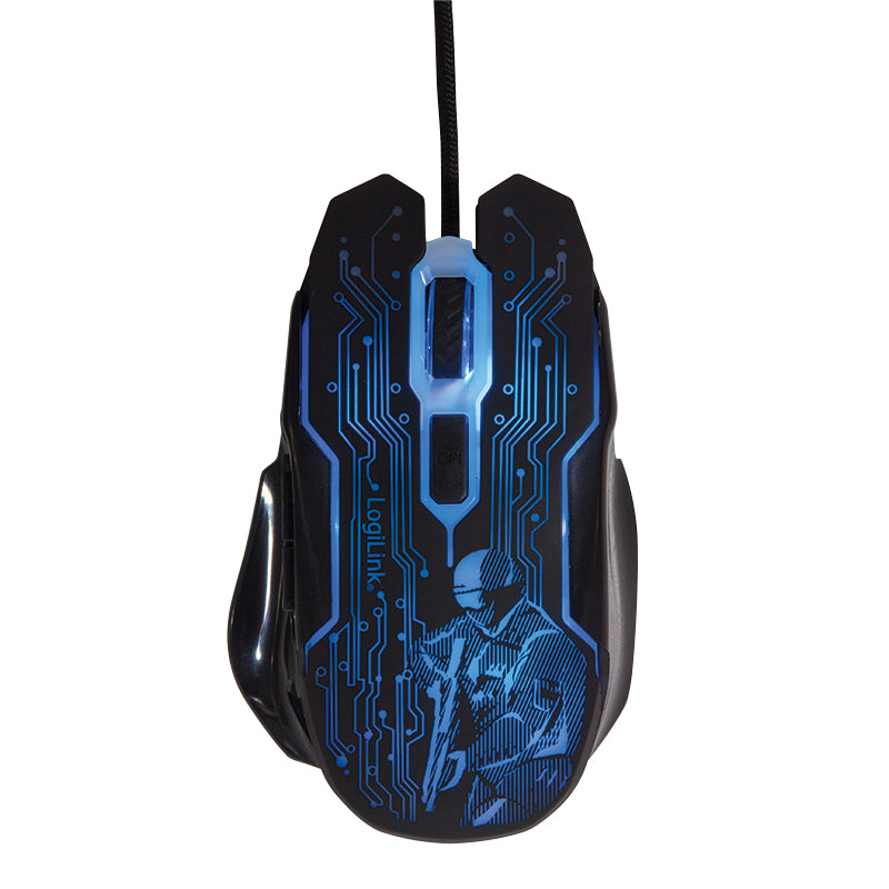 LogiLink ID0137 Maus Gaming Beidhändig USB Typ-A Optisch 2400 DPI