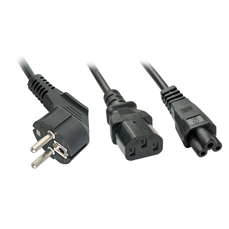 Lindy 30047 Stromkabel Schwarz C13-Koppler C5-Koppler