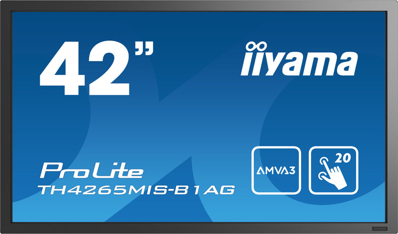 iiyama ProLite TH4265MIS-B1AG Computerbildschirm 106,7 cm (42") 1920 x 1080 Pixel Full HD LED Touchscreen Schwarz