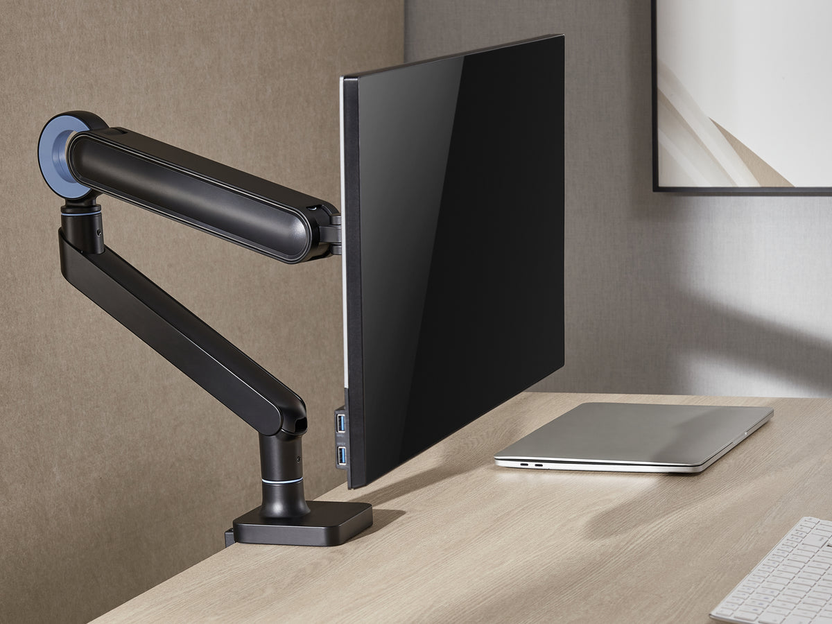 Equip 17"-35" Premium Monitor Schreibtischhalterung, Schwarz