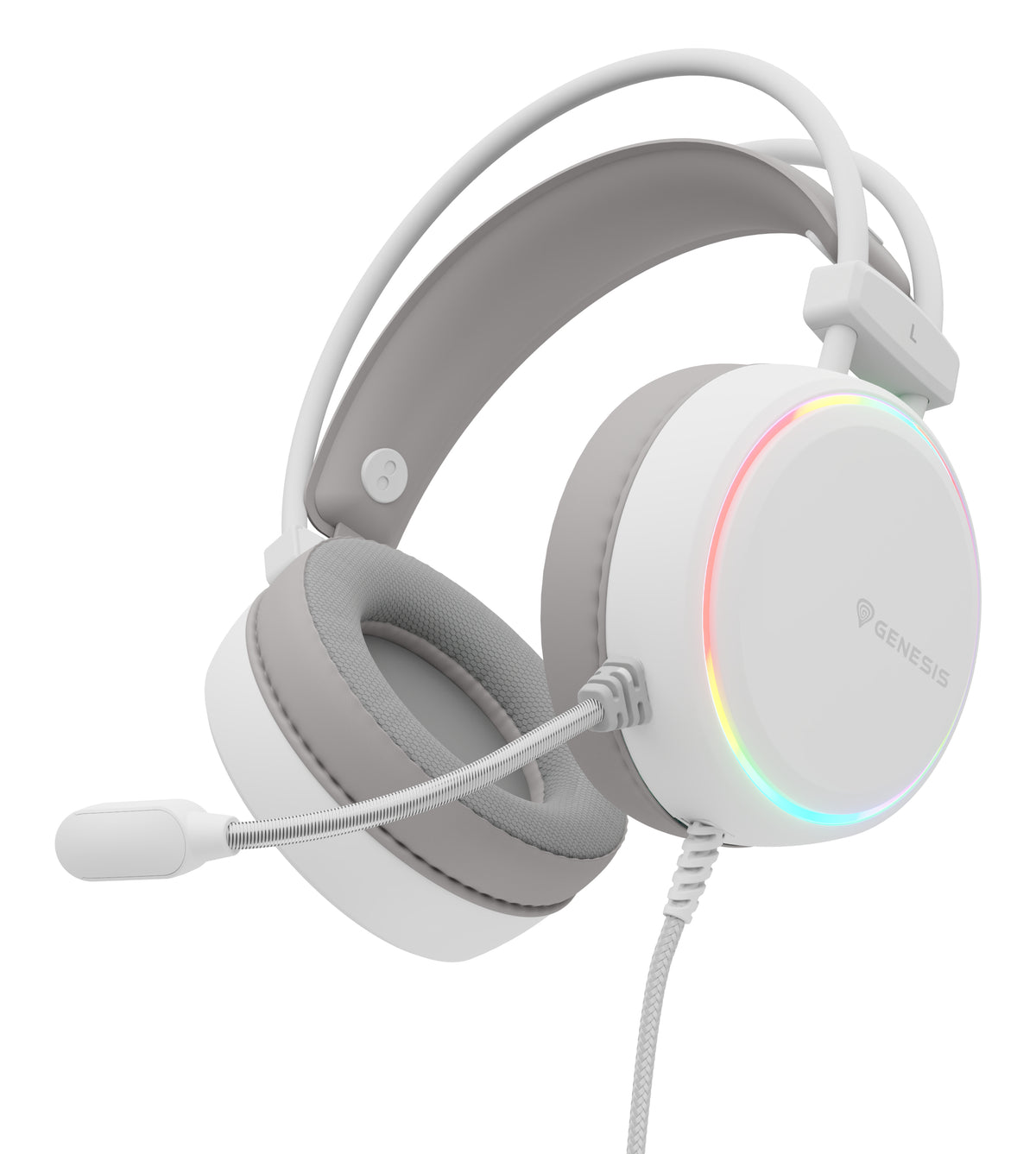 GENESIS NSG-2308 Kopfhörer & Headset Kabelgebunden Kopfband Gaming USB Typ-A Weiß