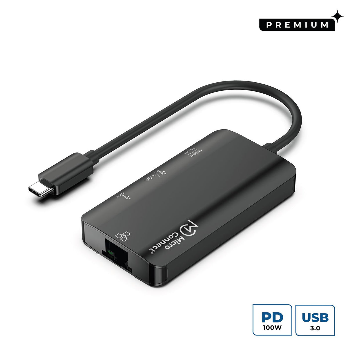 Microconnect USB3.1CCOM16 laptop-dockingstation & portreplikator Kabelgebunden USB 3.2 Gen 1 (3.1 Gen 1) Type-C Grau