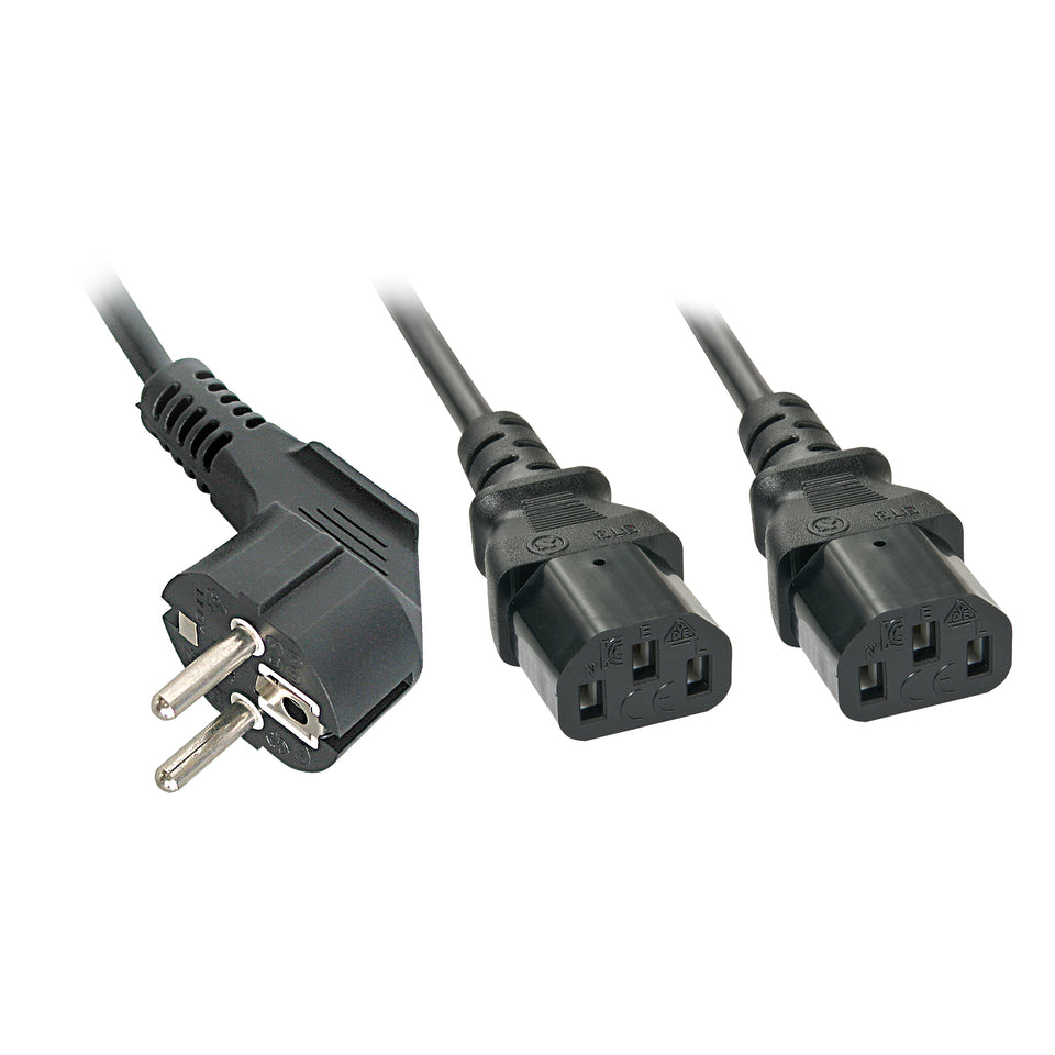 Lindy 30048 Cordon d'alimentation noir CEE7/14