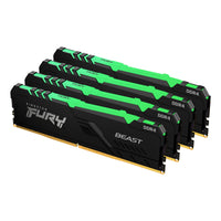 Kingston Technology FURY Beast RGB Speichermodul 32 GB 4 x 8 GB DDR4 3200 MT/s 288-pin DIMM