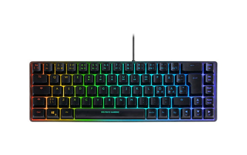 DELTACO TKL Gaming Keyboard memb RGB, black