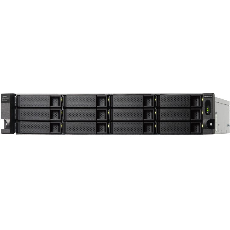 QNAP TL-R1200C-RP 12-bay 2U rackmount USB-C 3.1 Gen2 10Gbps JBOD expansion unit