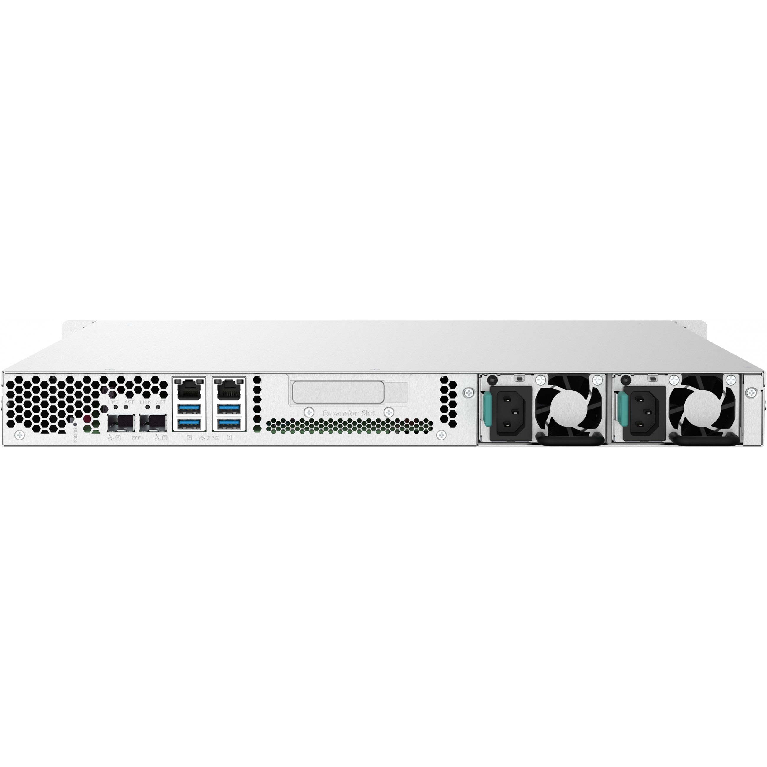 QNAP TS-432PXU-RP-2G 4-Bay rackmount NAS AL324 2GB DDR4 UDIMM RAM SATA 6Gb/s 2x 10GbE SFP+ 2x 2.5GbE 1x PCIe Gen2 x2 slot 250W