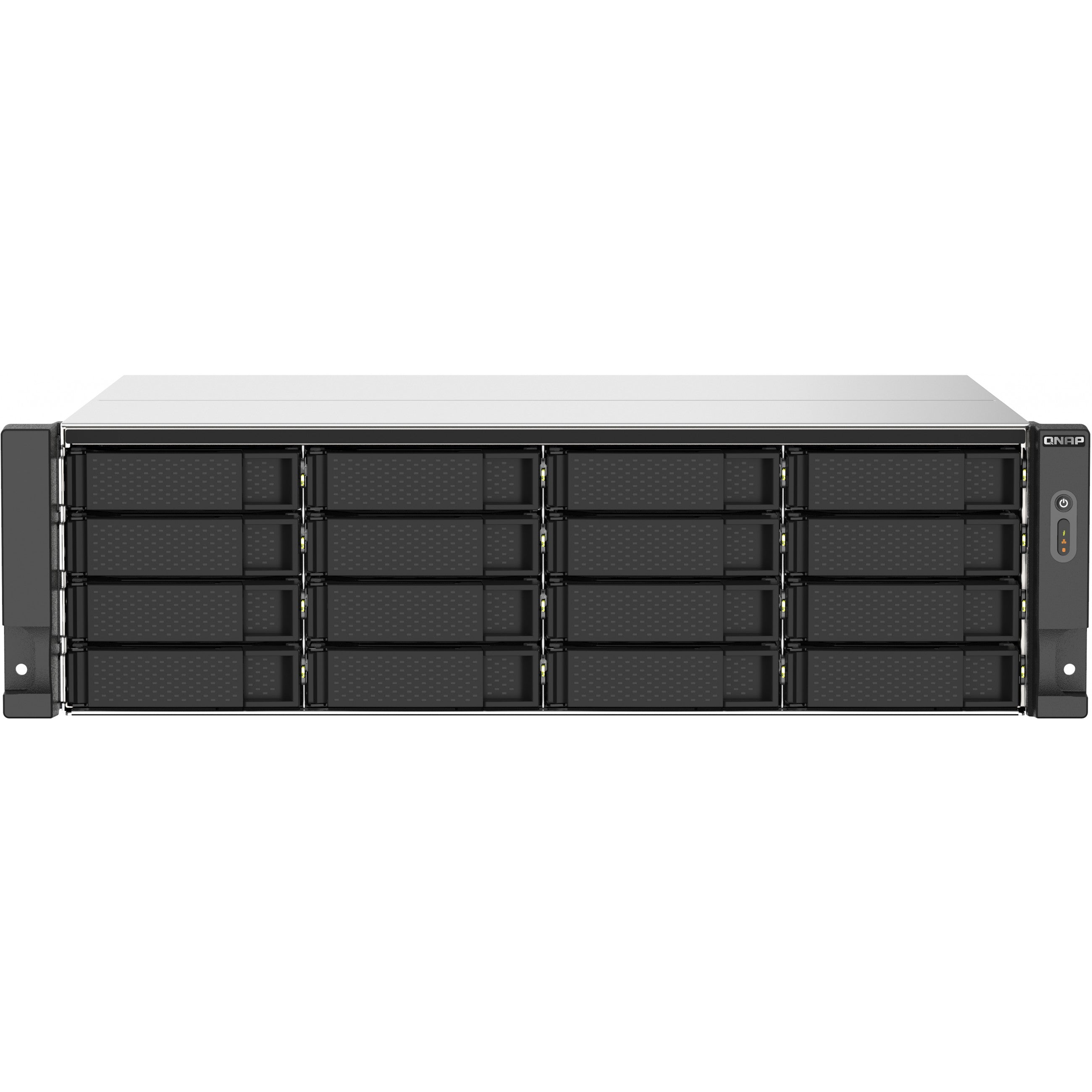 QNAP 16-Bay-Rackmount-NAS AMD Ryzen V1000-Serie V1500B 4C/8T 2.2GHz 16GB DDR4-RAM 2x2.5 GbE LAN optionale 10GbE und M.2