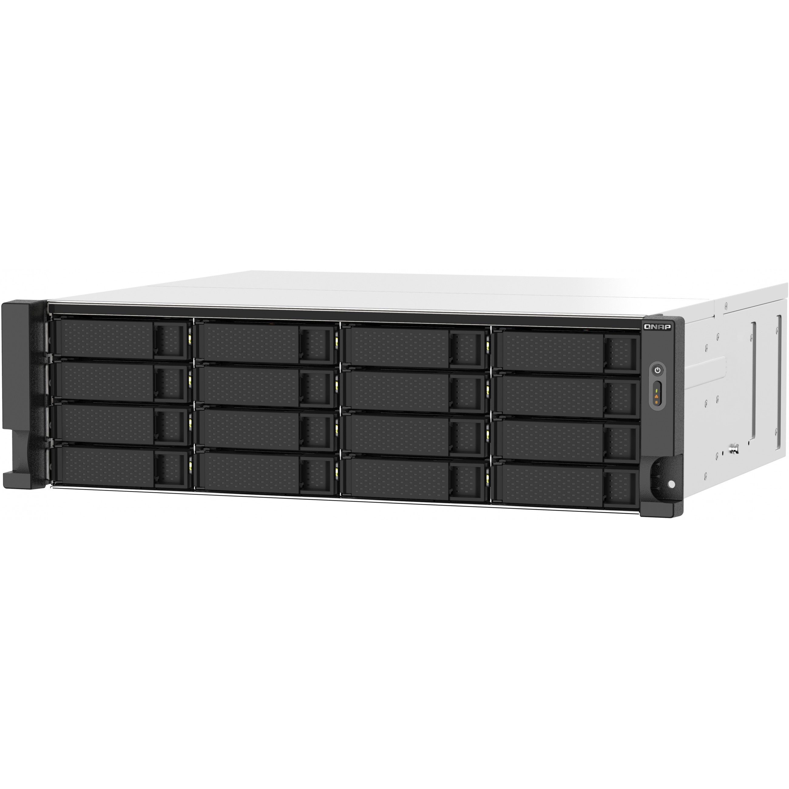 QNAP 16-Bay-Rackmount-NAS AMD Ryzen V1000-Serie V1500B 4C/8T 2.2GHz 16GB DDR4-RAM 2x2.5 GbE LAN optionale 10GbE und M.2