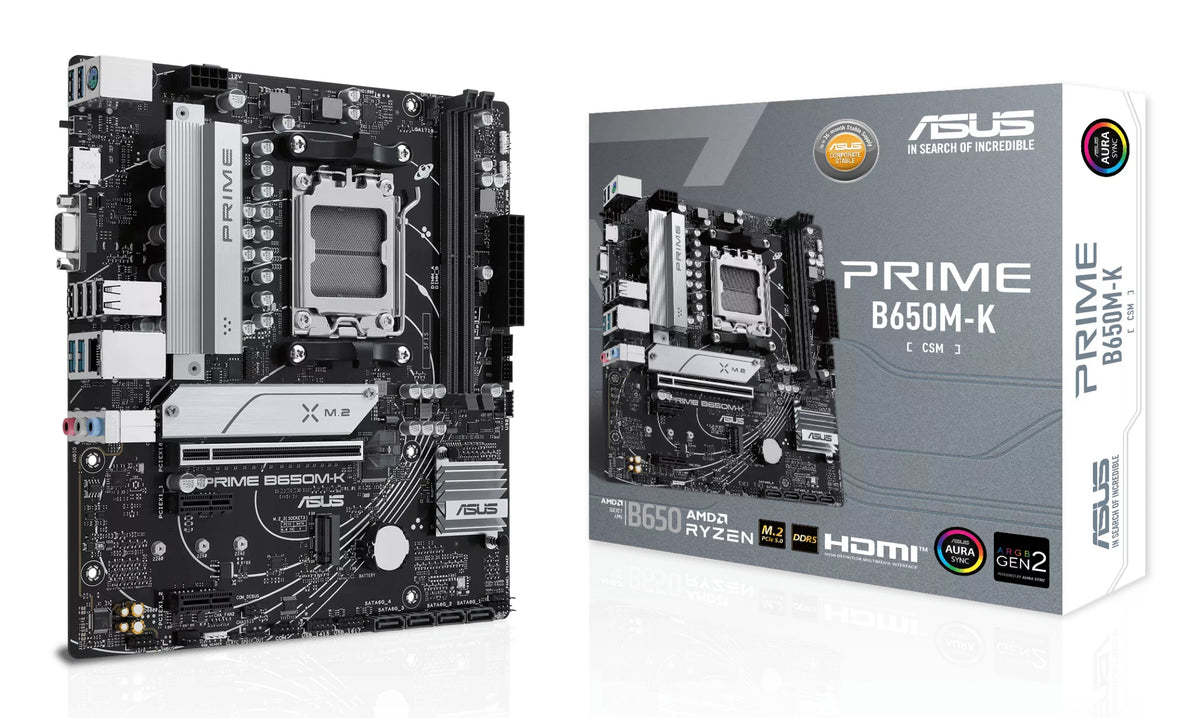 ASUS PRIME B650M-K AMD B650 Sockel AM5 micro ATX