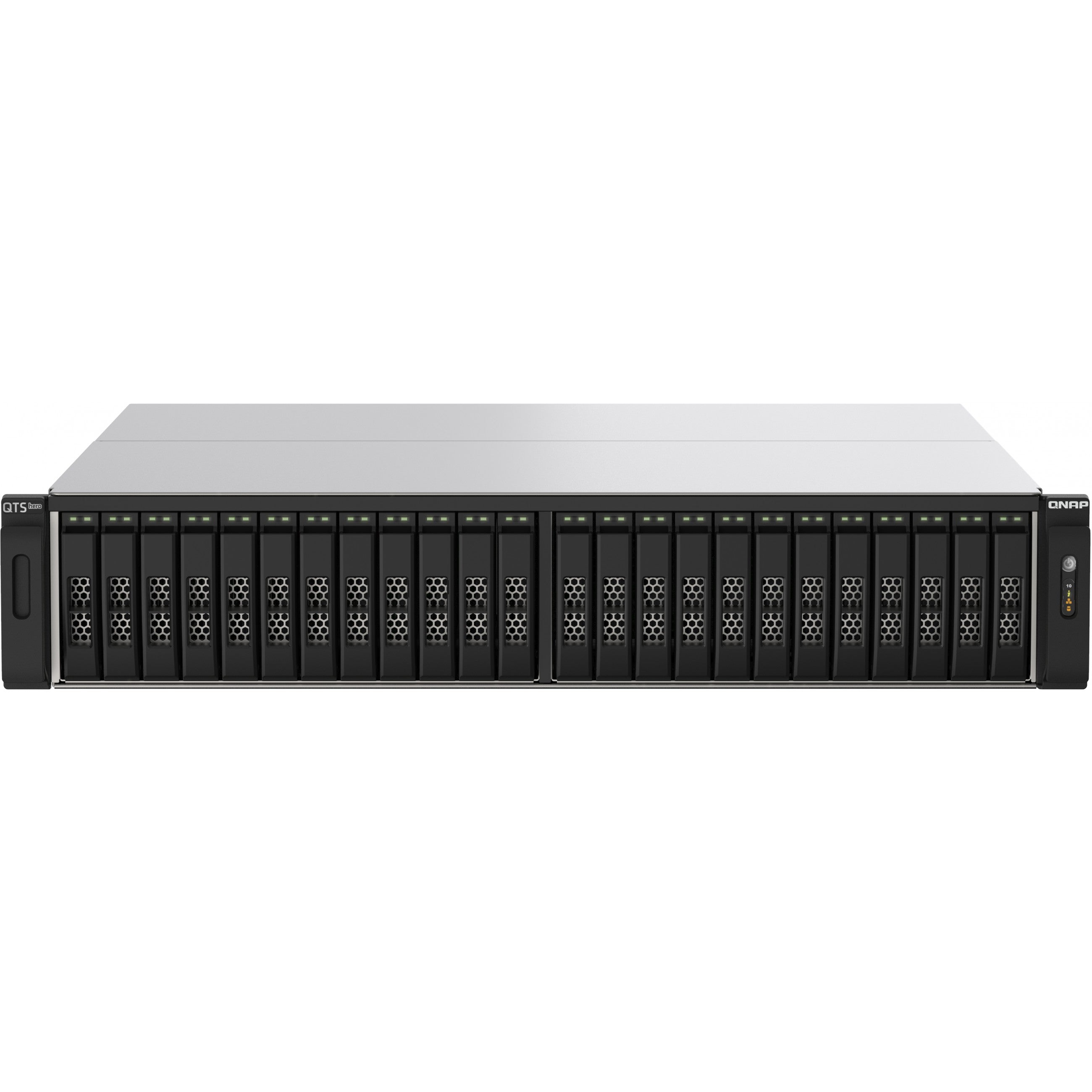 QNAP 24-Bay All-Flash NAS AMD EPYC 7302P 4xNVMe Gen3 256GB RDIMM ECCC DDR4 RAM 2x2.5GbE LAN 4x25Gb