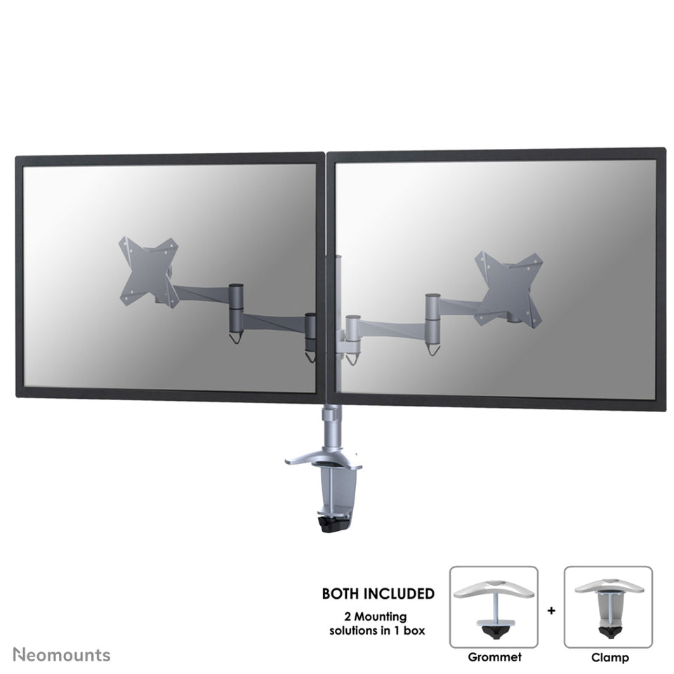 Braccio per monitor Neomounts FPMA-D1330DSILVER 10-27"