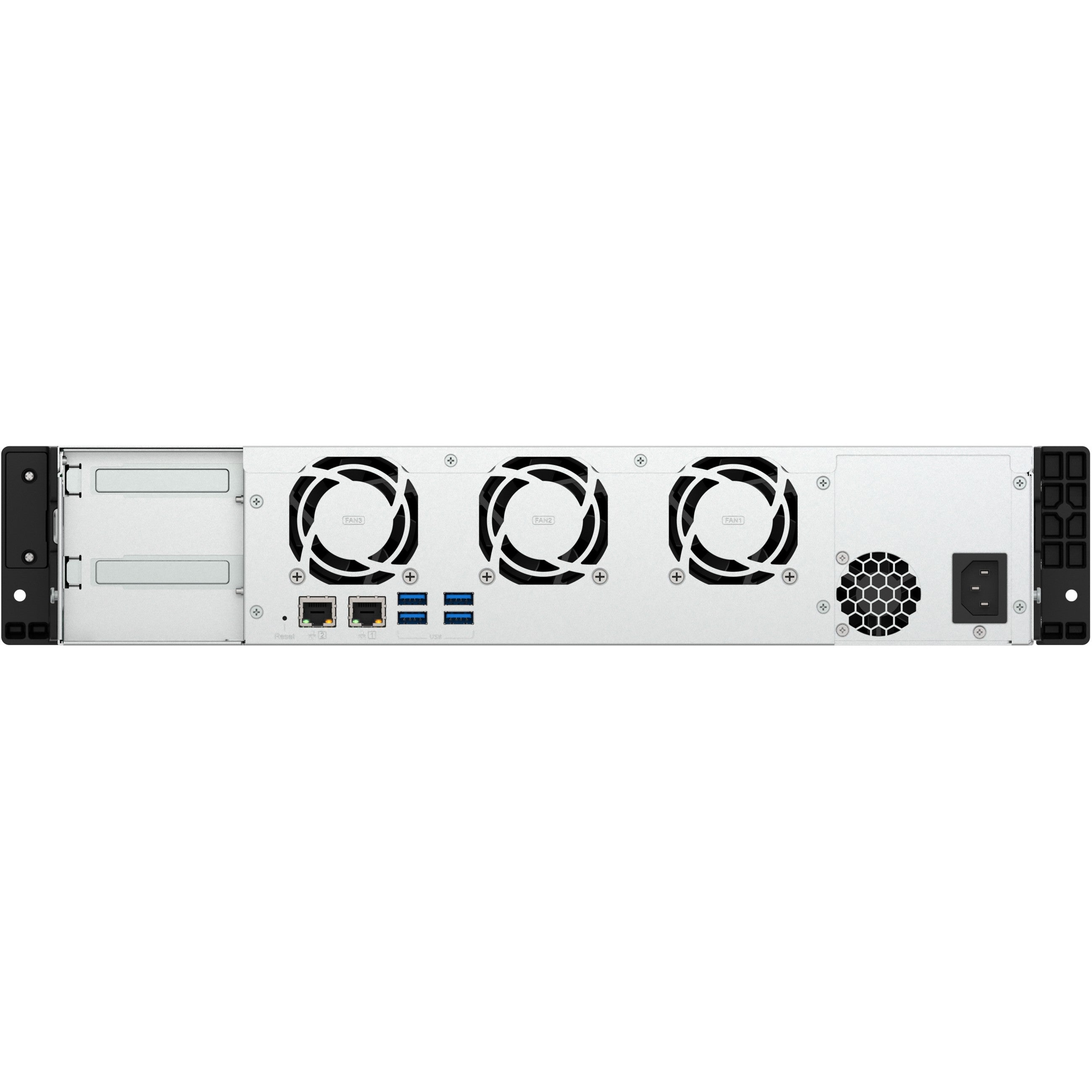QNAP TS-855eU-8G 8-bay short depth rackmount NAS Intel Atom C5125 8C 2.8GHz 8GB RAM 2x2.5GbE 2xM.2 2280 2xPCIe Gen3 PSU