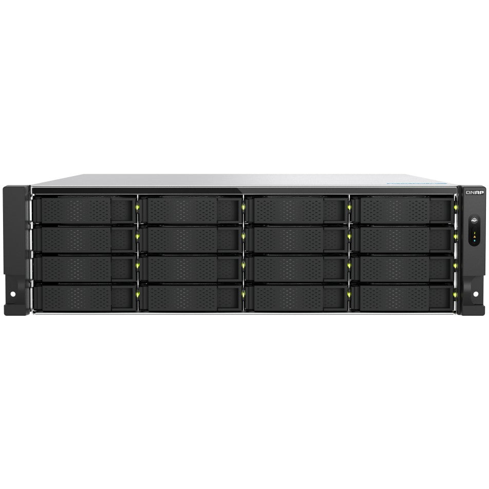 QNAP TS-h1677AXU-RP-R7-32G 3U 16-bay NAS AMD Ryzen 7 Pro 7745 8C/16T boost up to 5.3GHz 32GB DDR5 non-ECC RAM