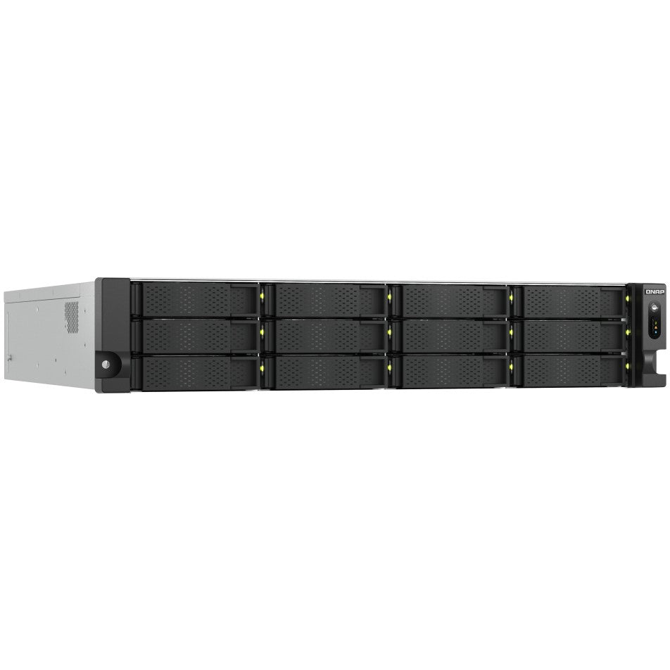 QNAP TS-h1277AXU-RP-R7-32G 2U 12-bay NAS AMD Ryzen 7 Pro 7745 8C/16T boost up to 5.3GHz 32GB DDR5 non-ECC RAM