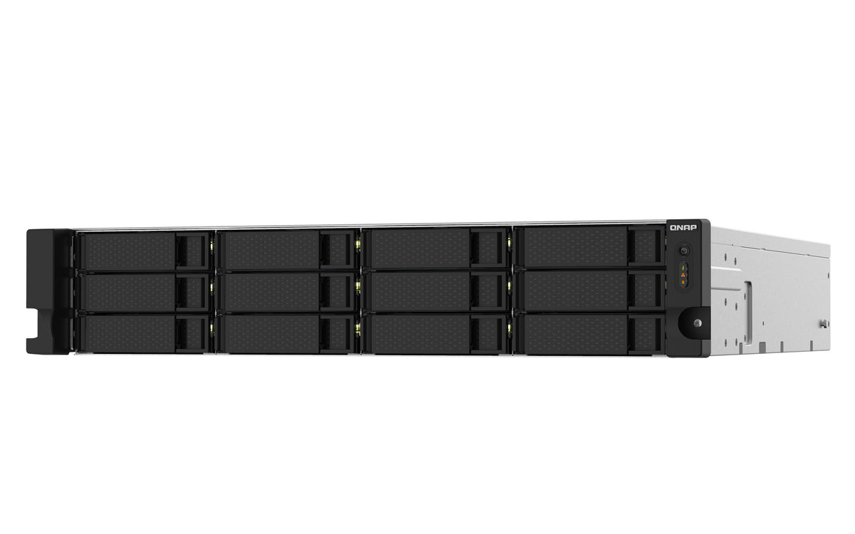 QNAP TS-1232PXU-RP NAS Rack (2U) Annapurna Labs AL324 4 GB DDR4 0 TB QNAP QTS Schwarz