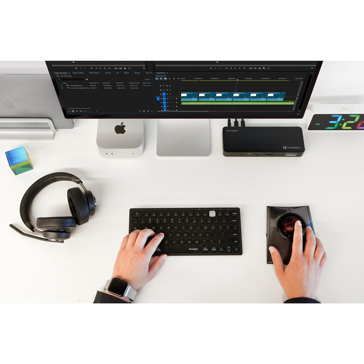 Kensington SD5920T EQ Thunderbolt 4 Quad 4K Hybride Dockingstation mit DisplayLinkTechnologie