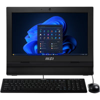 MSI Pro AP162T ADL-019DE Intel® N N100 39,6 cm (15.6") 1920 x 1080 Pixel Touchscreen All-in-One-PC 4 GB DDR4-SDRAM 128 GB SSD Windows 11 Pro Wi-Fi 5 (802.11ac) Schwarz