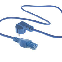 ACT Stromkabel Netzstecker CEE 7/7 Stecker (abgewinkelt) - C15 blau 1 m