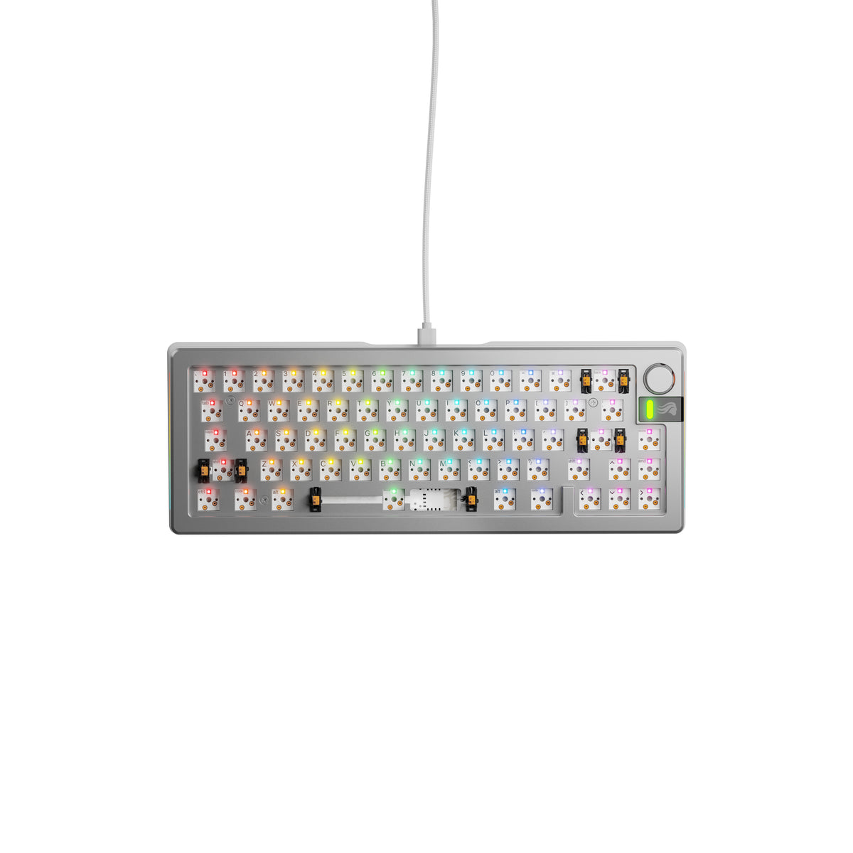 Glorious Gaming GMMK 3 PRO 65% Barebones Tastatur USB Nein Silber