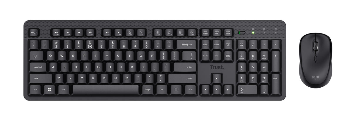 Trust Ody II Tastatur Maus enthalten Büro RF Wireless QWERTZ Deutsch Schwarz